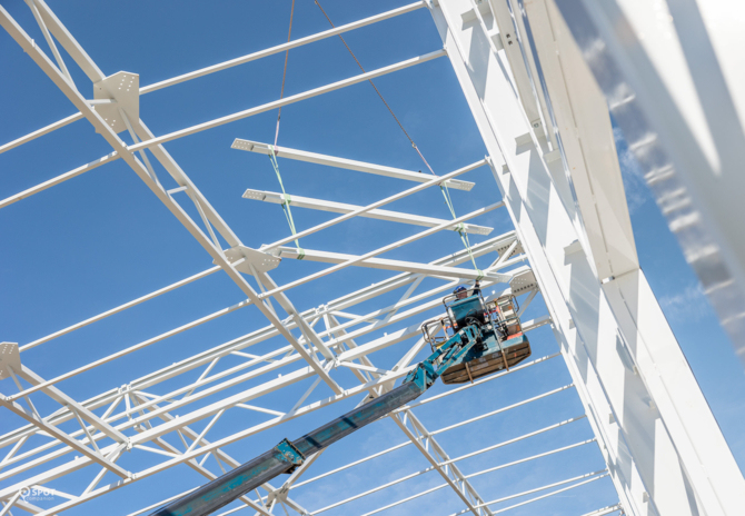 Powder-coated steel construction Brink Steel Group